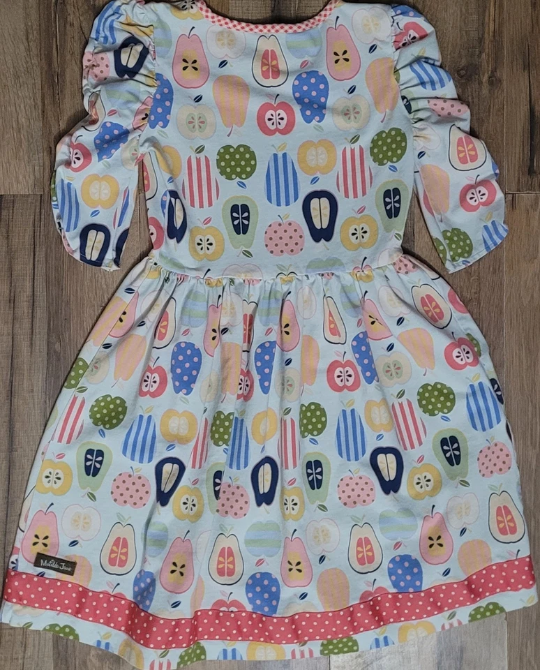 Matilda Jane Girls Class President Lap Dress Size 8 - Image 3 of 4