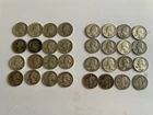 Lot Of 32 Silver Washington And Standing Liberty Quarters