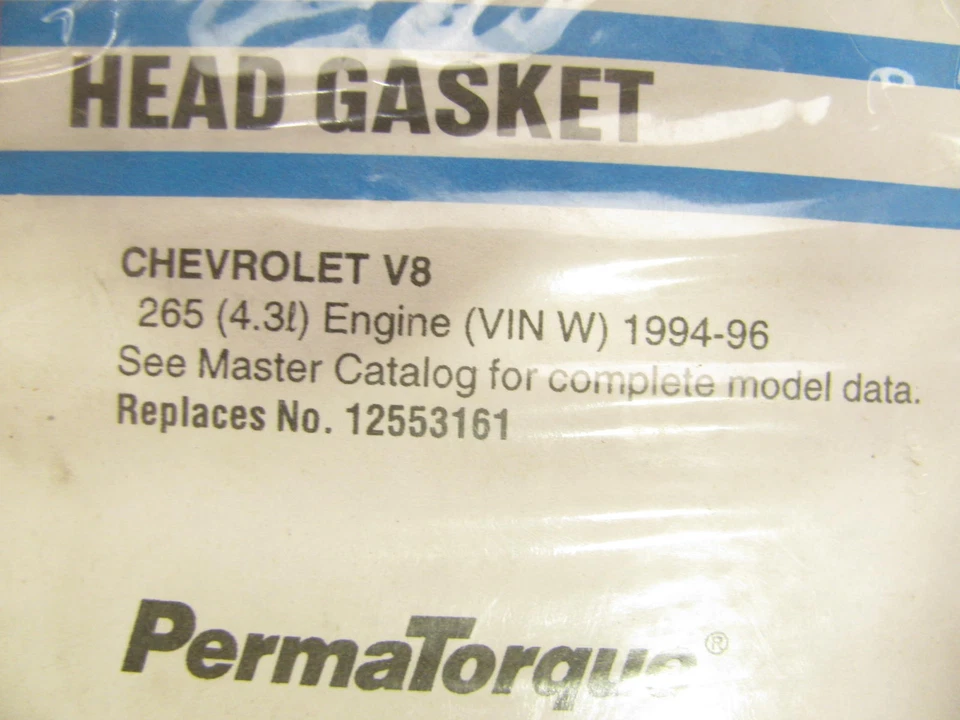 Junta de culata de motor Fel-pro 9085PT 1994-1996 Chevrolet Caprice 4,3 L-V8 Foto 2 de 3