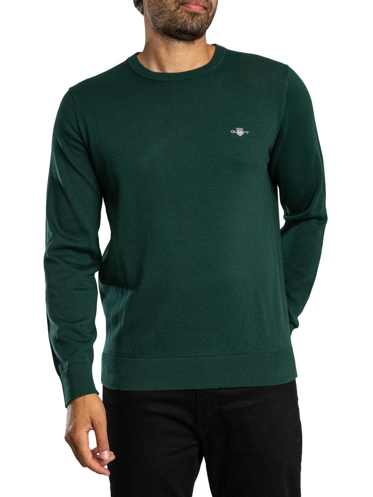 GANT Cotton Knit, Tartan Green - 3XL