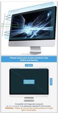 20-22 inch Anti-Blue Light Computer Monitor Filter PC Screen Protector Open Box