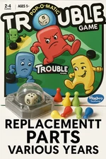Trouble Game (Various Years) - REPLACEMENT PARTS - You Pick