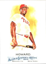 2010 Topps Allen & Ginter Ryan Howard #7 Philadelphia Phillies