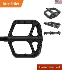 Large Platform Composite Bike Pedals with Convex Design - Ideal for Traction