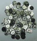 LOT OF 113 PRE-1965 CONSTITUTIONAL SILVER DIMES! GLORIOUS U.S. COINS! NR #G2173