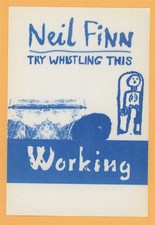 Neil Finn 1998 Crowded House Try Whistling This Tour WORKING Backstage Pass