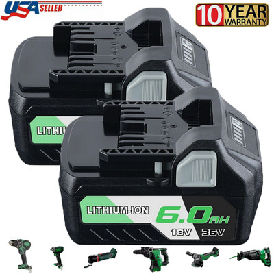 2x 6Ah For Metabo HPT 36V/18V BSL36A18 Li-Ion Battery multiVolt 372121M BSL36B18