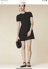 Dolce & Gabbana Mini Short Sleeve Tweed Dress-Black Size IT 38 US 2 NWT