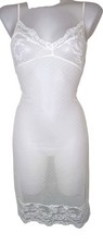 Y2k Victoria  s Secret Sz M Womens Ivory Lace Sheer Coquette Bridal Slip Dress