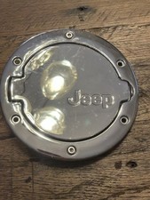 2007-2018 Jeep Wrangler Jk Oem Chrome Fuel Gas Door Cover Lid