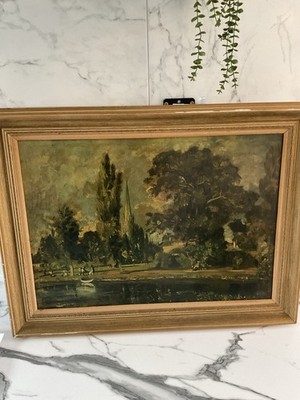Reproduktion, John Constable, Salisbury Cathedral, National Gallery London.