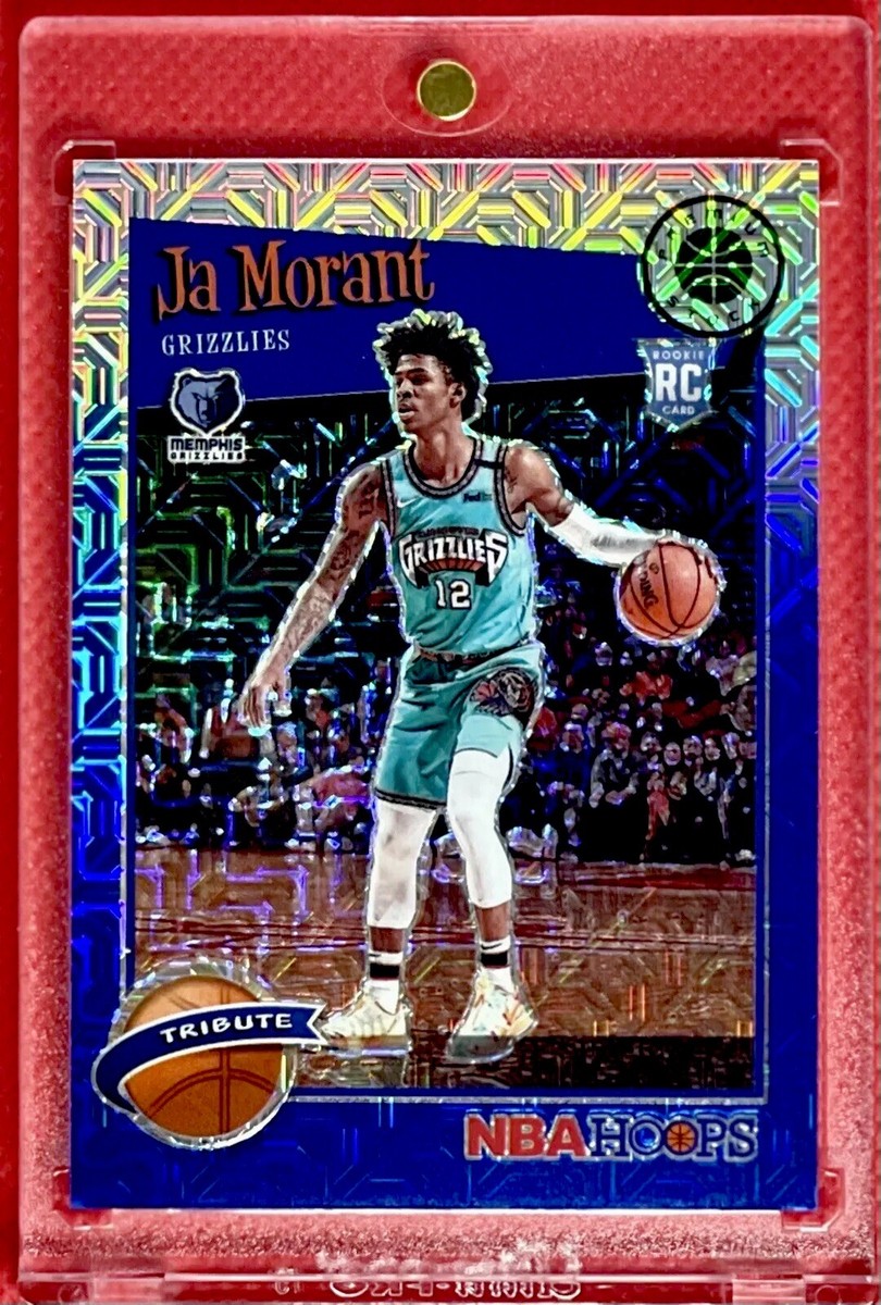2019 JA MORANT Blue Mojo Prizm Rookie RC #259 HOOPS PREMIUM STOCK 