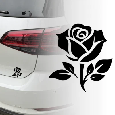 UNIDAMO Auto Aufkleber | Rose | Blume | Love | Versch. Farben Größen | Sticker 603