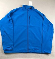 Chaqueta Marmot Tempo Para Hombres XXXL Azul Cremallera Completa Cuello Simulado Manga Larga Ropa Activa Nueva con Etiquetas