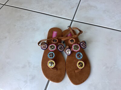 Sandalen, Sandaletten Zehentrenner von Hot Lava Gr. 37 neu