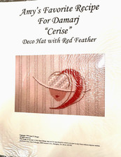 Amy's  Favorite Recipe for Damarj " CERISE needlepoint canvas and guide 1999