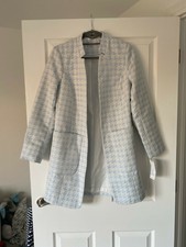 Helene Berman Pale Blue&white Houndsooth Coat