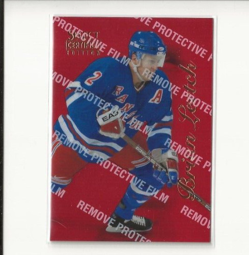 1996 Select Certified Brian Leetch [Red] #76 card