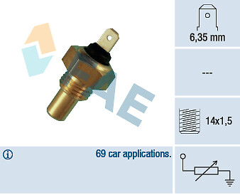 FAE 31460 Sensor, Kühlmitteltemperatur for ALFA ROMEO