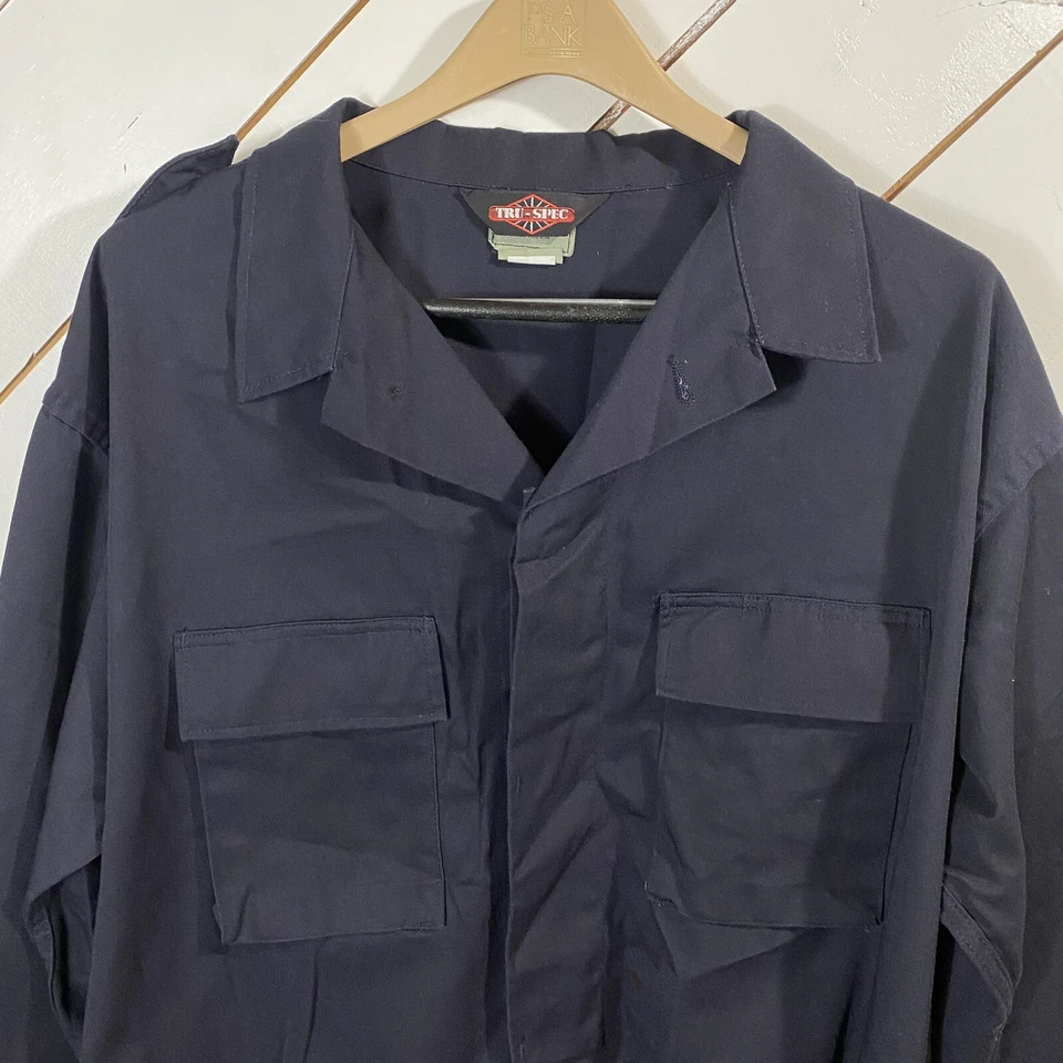 Tru-Spec Poly Cotton Long Sleeve Tacticle Shirt 1360 Black/Blue XX-Large Regular - Image 2 of 4