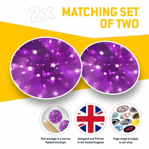 2 x Vinyl Stickers 20cm - Purple Shooting Stars Design Cool Gift #14481 - 第 2/9 張圖片
