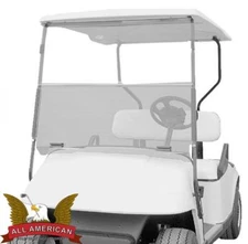 EZGO Marathon Golf Cart ALL AMERICAN™ Folding Flip Windshield - Tinted/Clear