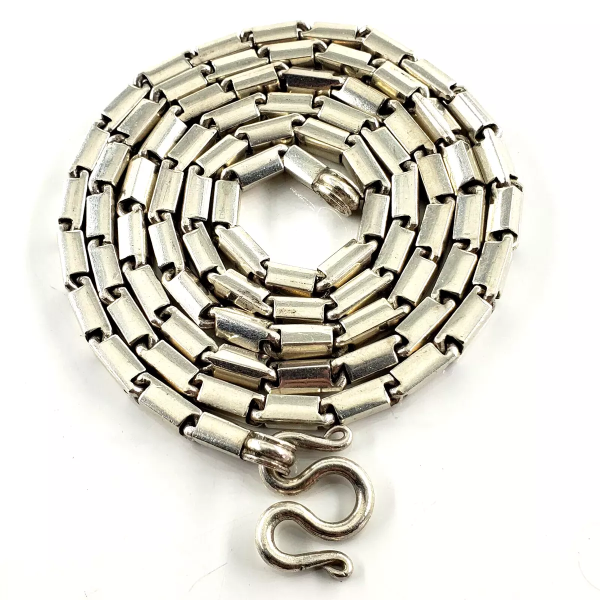32 inch silver chain on sale necklace