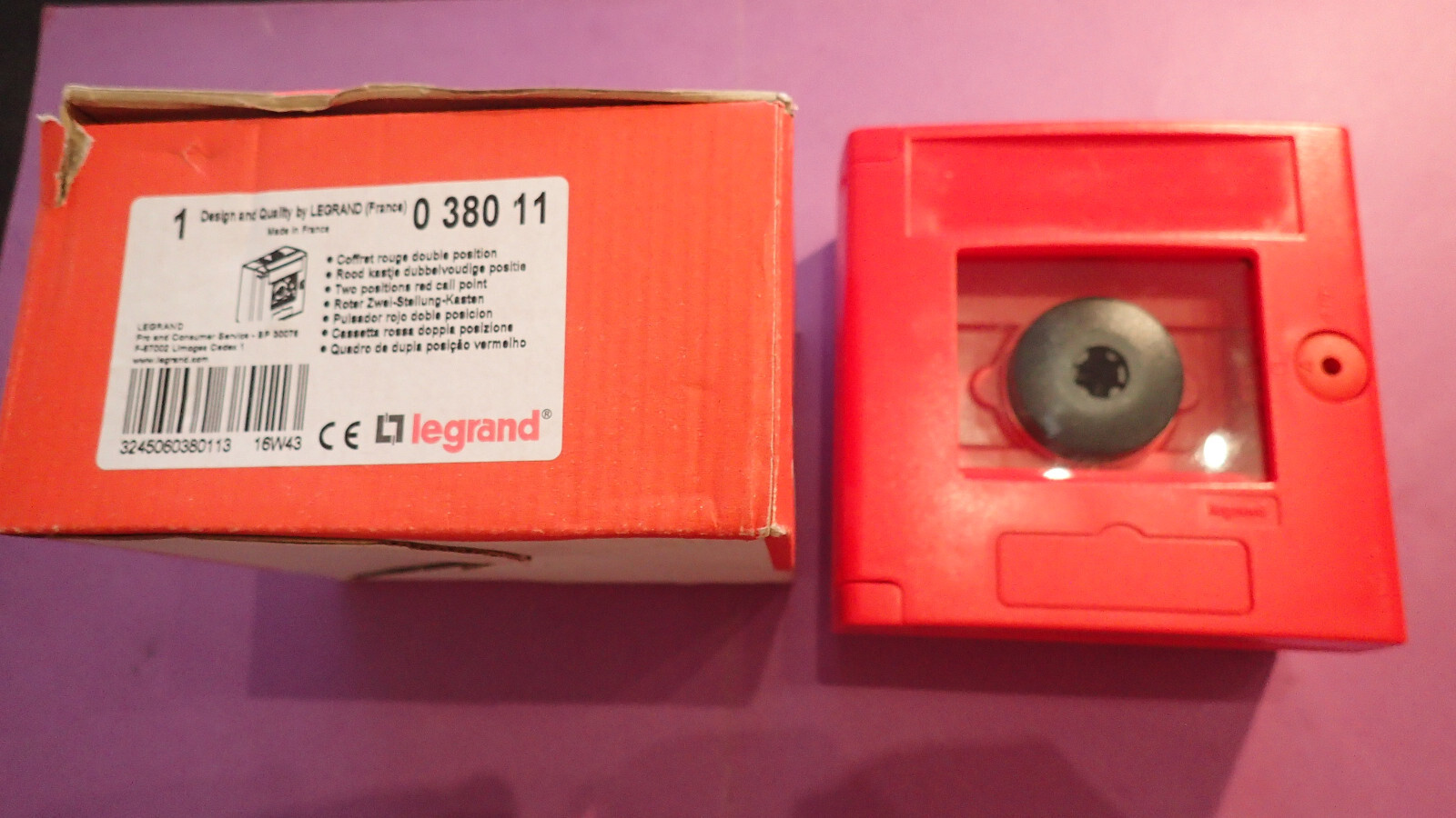 Coffret de sécurité LEGRAND 38011 avec déclencheur double position mécanique