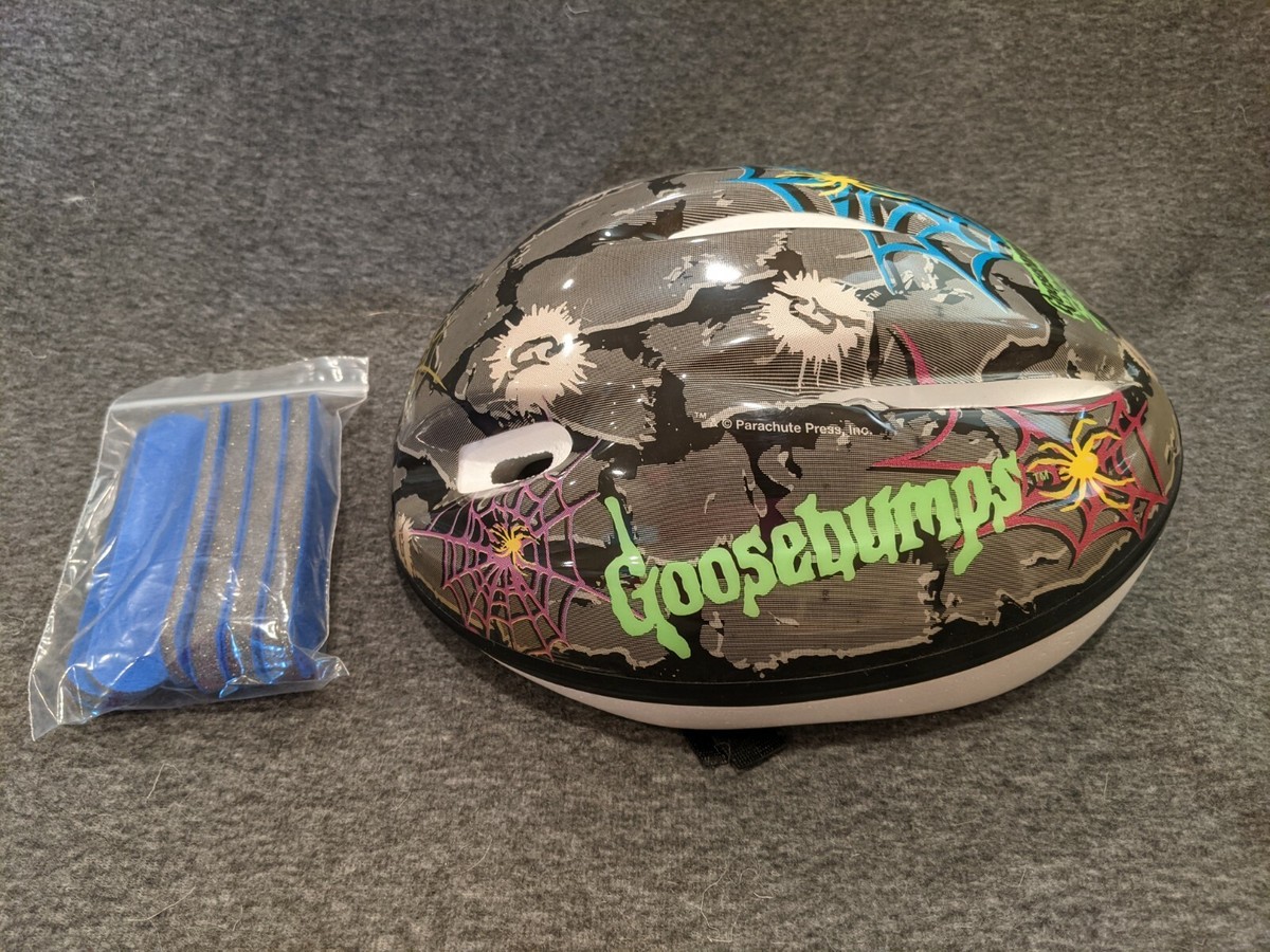 NOS Vintage 1996 Goosebumps Bicycle Helmet 90s Bike RARE R.L. Stein Horror Books NOS Vintage 1996 Goosebumps Bicycle Helmet 90s Bike RARE R.L. Stein Horror Books