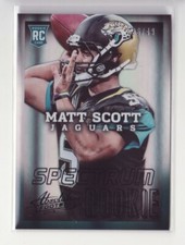 2013 Absolute Spectrum Black #168 Matt Scott 36/49 RC - Flat S/H