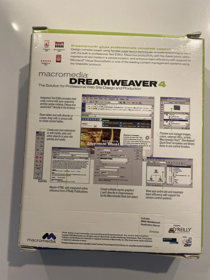 Macromedia Dreamweaver 4 Profesional Diseño y Producción de Sitios Web Nuevo Precintado Foto 2 de 2