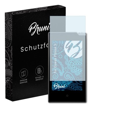 Bruni 2x Folie für Cowon Plenue S Schutzfolie Displayschutzfolie