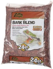 Reptile, Zilla Bark Blend Premium Reptile Bedding  Litter 24 Quarts 
