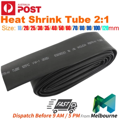 Heat Shrink tube Heatshrink wrap tubing Insulation wire cable sleeve ratio 2:1 - image 1 of 3