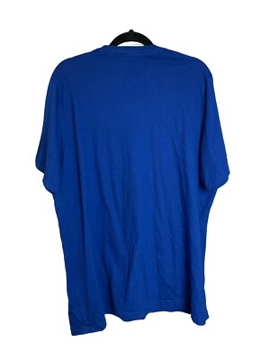 Adidas Royal Blue t-shirt sz 2XL new w/Flaw sports soccer logo