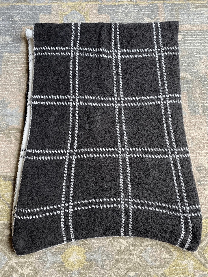 "Manta suave DKNY Windowpane 50x60""" Foto 3 de 4