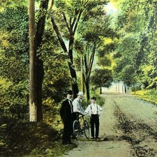 1907 MONTCLAIR, NJ Postcard Eagle Rock Avenue Ave Vintage Antique Bicycle Gents