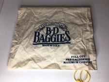 The Original BD Baggies Cloth Bag for Shirts Made in USA Full Cut Pre-Laundered