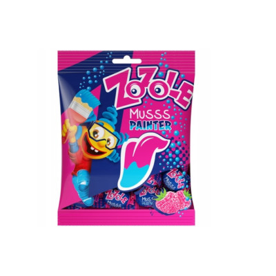 ZOZOLE MUSSS RASPBERRY PAINTER 1KG / 35.27 OZ - HARD BOILED CANDY