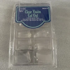 Terrific tips CLEAR VISION # 202415 new 100 assorted tips. Brand New