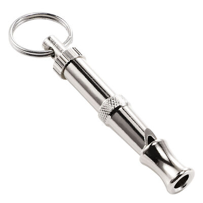 1PC Silver Tone Dog Whistle to Stop Barking Adjustable Pitch Dog Whistle