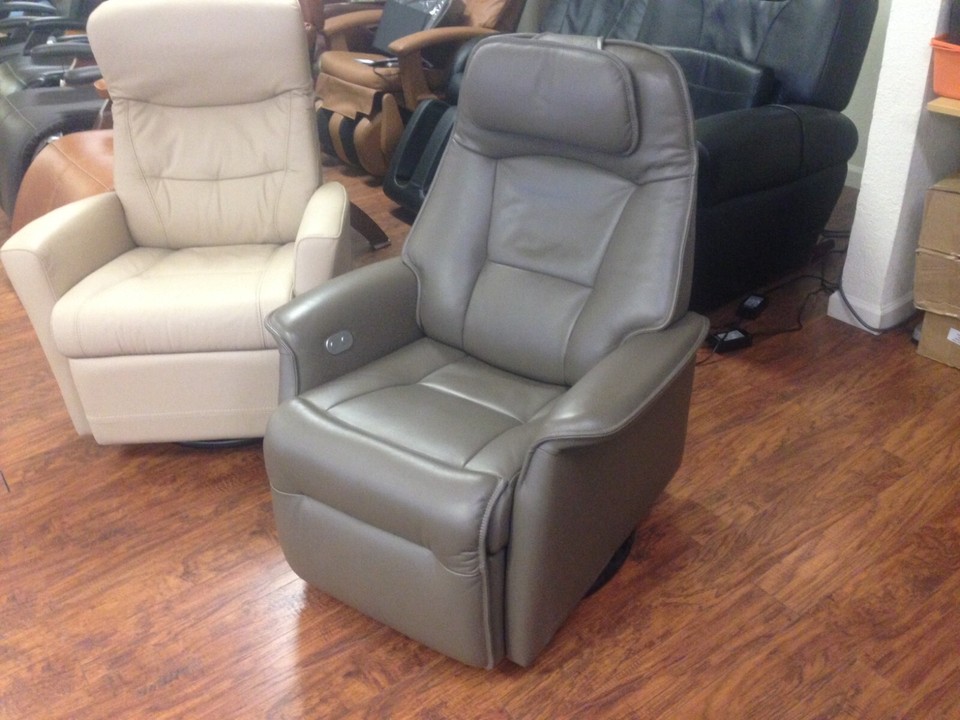 Fjords Stockholm Swing Relaxer Power Electric Recliner Chair LRG Safari