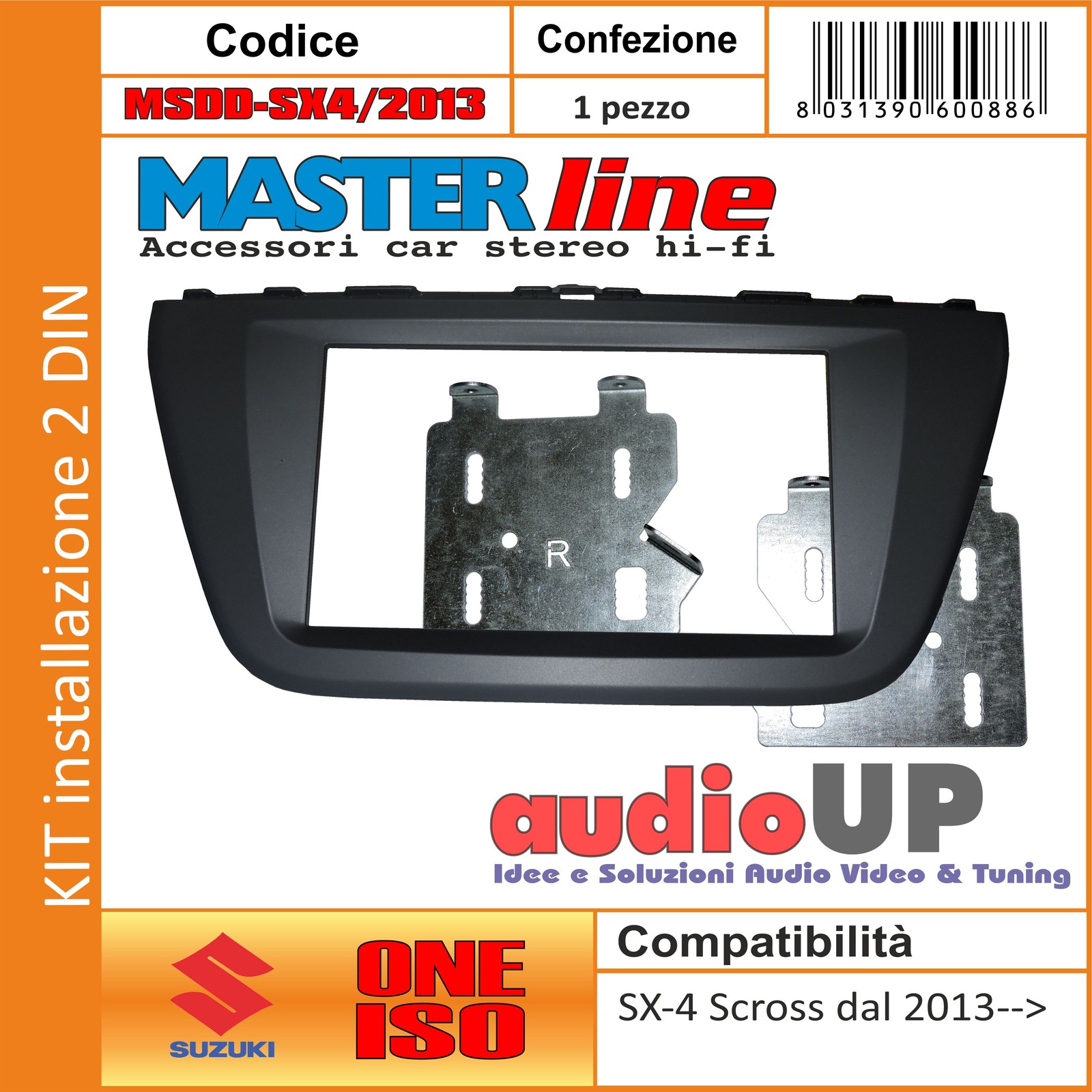 Mascherina Radio Suzuki SX4 2 DIN - Kit Installazione S-Cross 2013+