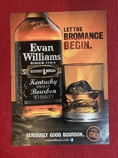 Evan Williams Kentucky Bourbon Whiskey Bromance 2013 Print Ad - Great To Frame!
