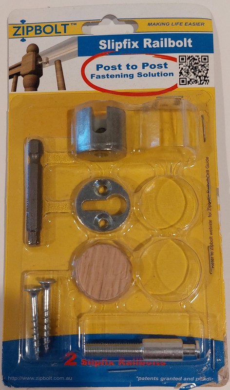 Zipbolt Slipfix Railbolt Post To Post Fastening Solution Hardware Pack Connector