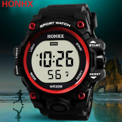 HERREN WASSERDICHTE SPORTUHR HONHX CHRONO FARBEN ZEIT MB