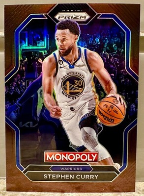JERSEY # MATCH! 2022-23 Panini Prizm Monopoly Stephen Curry Brown 30/249! READ!