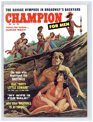#ad Champion For Men Magazine #7 FN 1959 $59.00