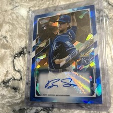 Brady Singer Topps Chrome Sapphire Auto RC & Bowman Chrome /299 RC