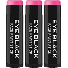 3 PACK PINK EYE BLACK STICK, Anti-Glare Eyeblack For Baseball Football Softba...